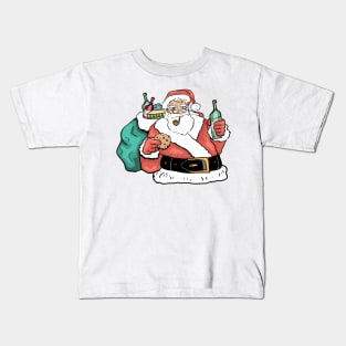 Colorful Santa Kids T-Shirt